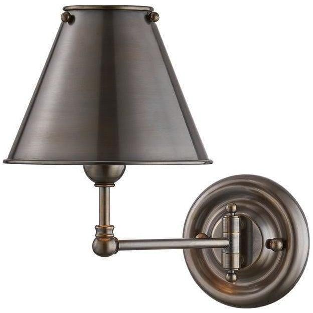 Hudson Valley Lighting - Classic No.1 Wall Swinger - MDS101-DB-MS | Montreal Lighting & Hardware