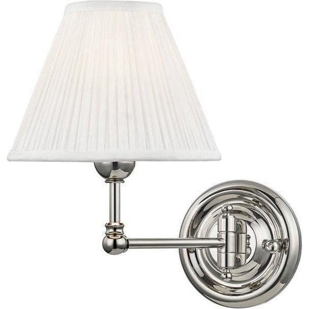 Hudson Valley Lighting - Classic No.1 Wall Swinger - MDS101-PN | Montreal Lighting & Hardware