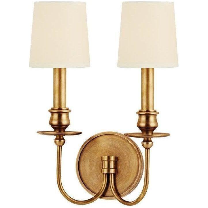 Hudson Valley Lighting - Cohasset Wall Sconce - 8212-AGB | Montreal Lighting & Hardware