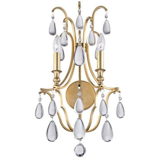 Hudson Valley Lighting - Crawford Wall Sconce - 9302-AGB | Montreal Lighting & Hardware