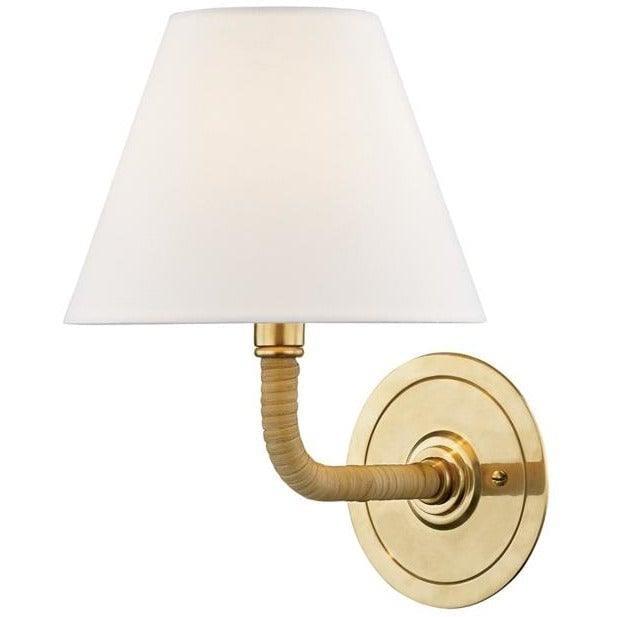 Hudson Valley Lighting - Curves No.1 Wall Sconce - MDS500-AGB | Montreal Lighting & Hardware
