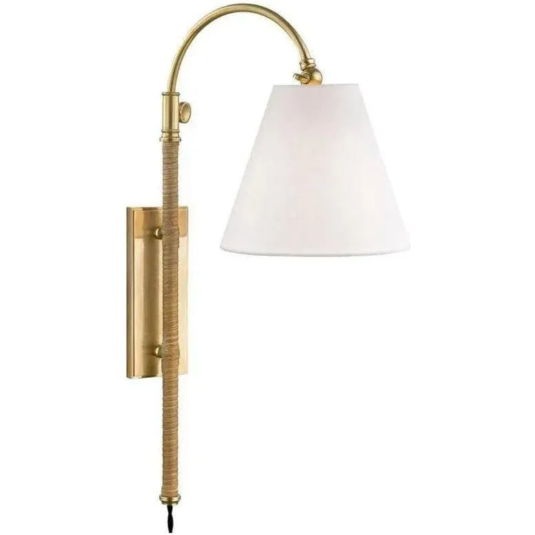 Hudson Valley Lighting - Curves No.1 Wall Swinger - MDS501-AGB | Montreal Lighting & Hardware
