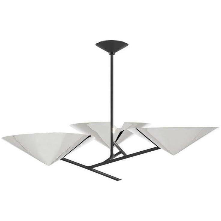 Hudson Valley Lighting - Equilibrium Chandelier - 9740-PN/BK | Montreal Lighting & Hardware