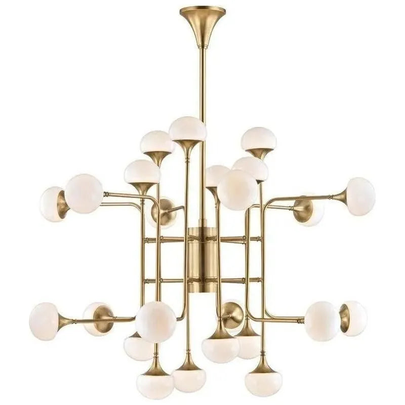 Hudson Valley Lighting - Fleming Chandelier - 4724-AGB | Montreal Lighting & Hardware