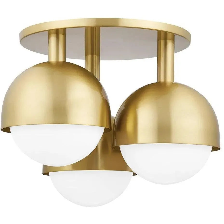 Hudson Valley Lighting - Foster Semi Flush Mount - 1203-AGB | Montreal Lighting & Hardware