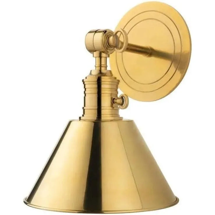 Hudson Valley Lighting - Garden City Metal Shade Wall Sconce - 8321-AGB | Montreal Lighting & Hardware