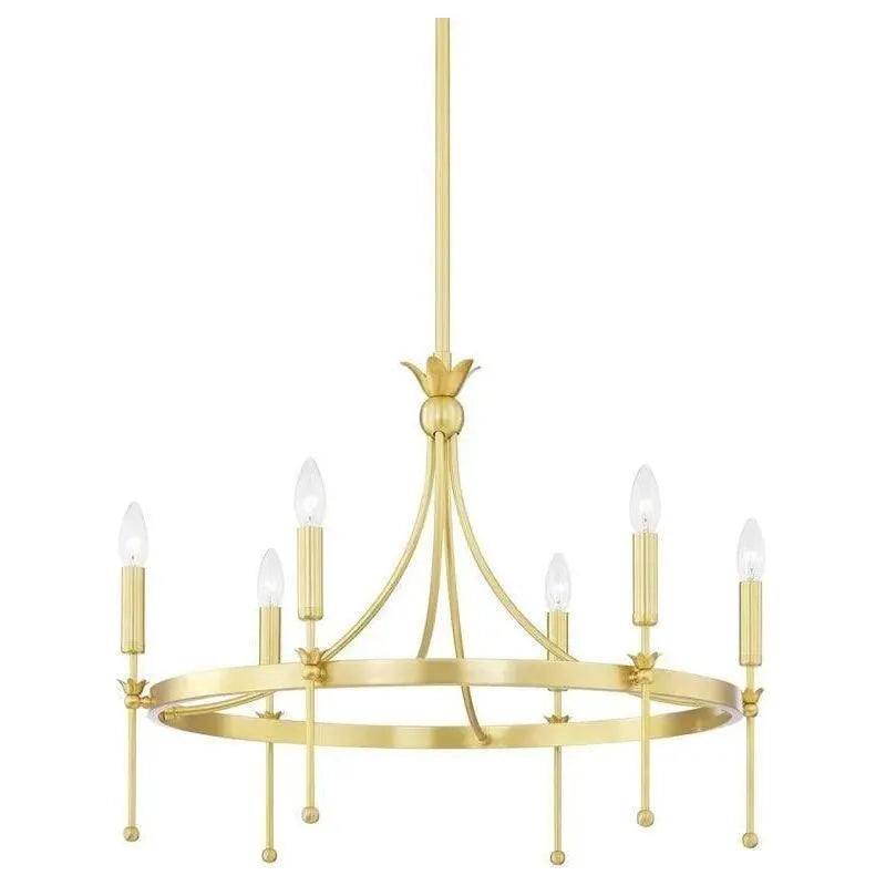 Hudson Valley Lighting - Gates Chandelier - 4327-AGB | Montreal Lighting & Hardware