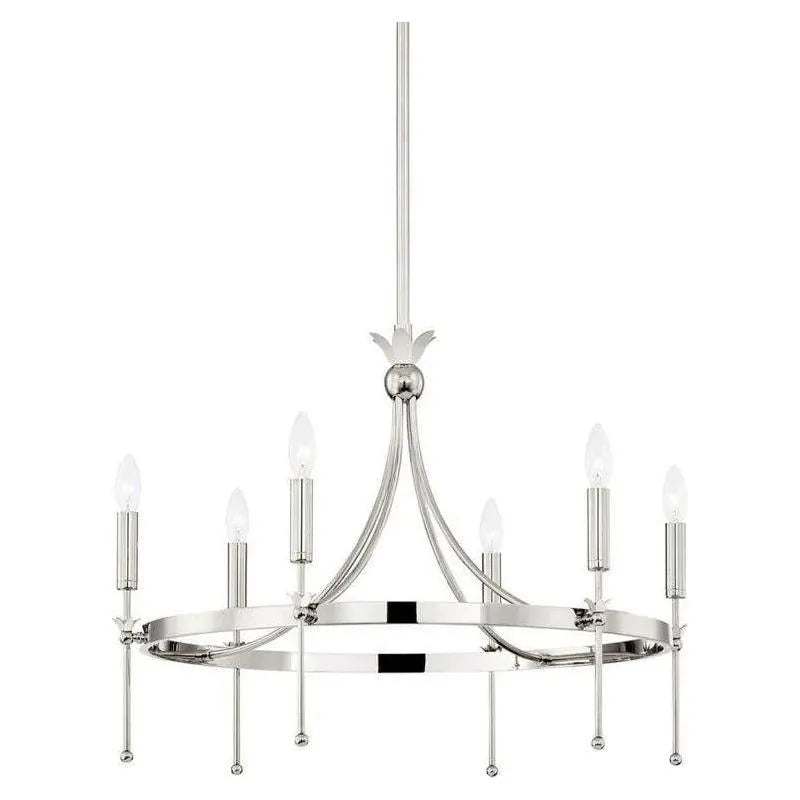 Hudson Valley Lighting - Gates Chandelier - 4327-PN | Montreal Lighting & Hardware