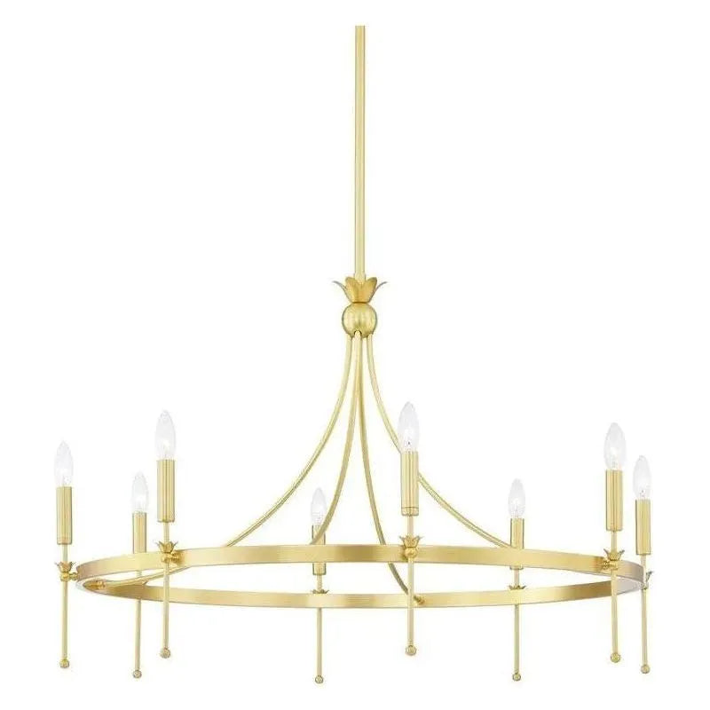 Hudson Valley Lighting - Gates Chandelier - 4338-AGB | Montreal Lighting & Hardware