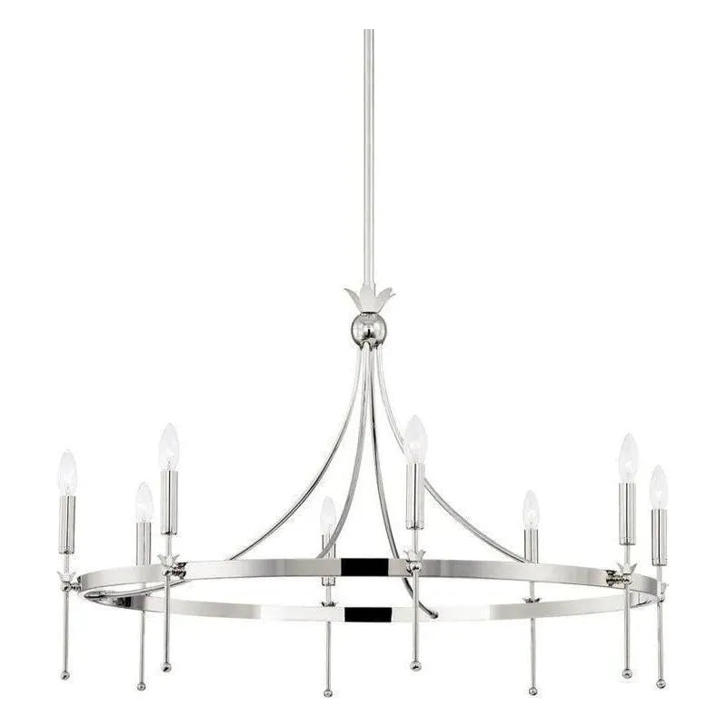 Hudson Valley Lighting - Gates Chandelier - 4338-PN | Montreal Lighting & Hardware
