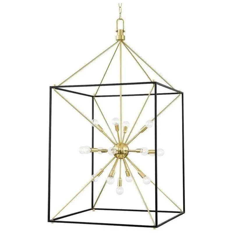 Hudson Valley Lighting - Glendale Chandelier - 8927-AGB/BK | Montreal Lighting & Hardware