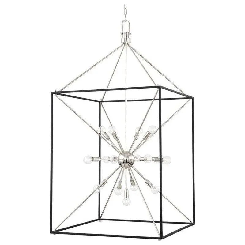 Hudson Valley Lighting - Glendale Chandelier - 8927-PN/BK | Montreal Lighting & Hardware