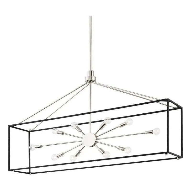 Hudson Valley Lighting - Glendale Linear Pendant - 8948-AGB/BK | Montreal Lighting & Hardware