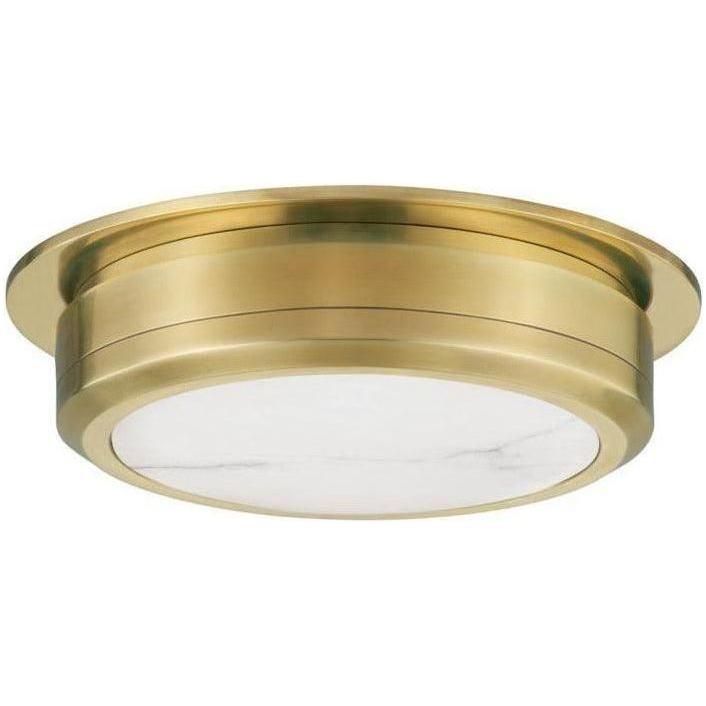 Hudson Valley Lighting - Greenport LED Flush Mount - 8014-AGB | Montreal Lighting & Hardware