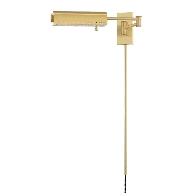 Hudson Valley Lighting - Hampshire Swing Arm Wall Sconce - MDS114-AGB | Montreal Lighting & Hardware