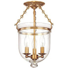 Hudson Valley Lighting - Hampton Clear Glass Semi Flush Mount - 251-AGB-C1 | Montreal Lighting & Hardware