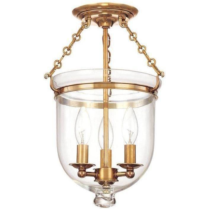 Hudson Valley Lighting - Hampton Clear Glass Semi Flush Mount - 251-AGB-C1 | Montreal Lighting & Hardware
