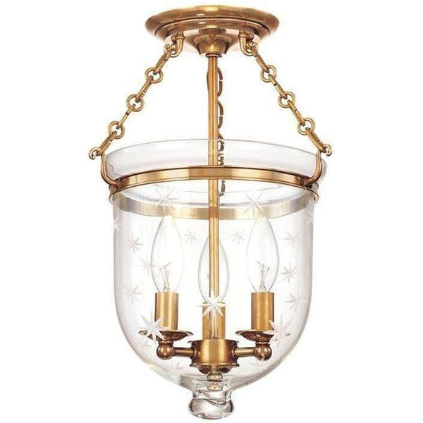 Verre semi-étoile Hampton Plafonnier