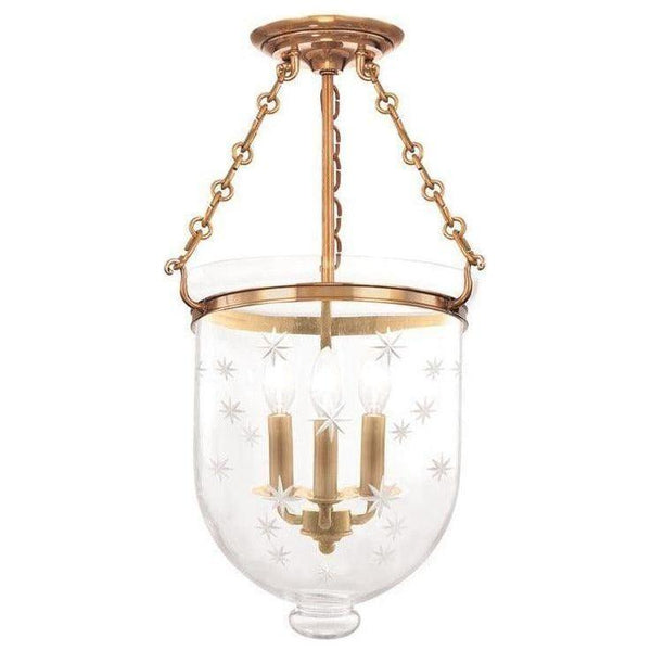 Verre semi-étoile Hampton Plafonnier