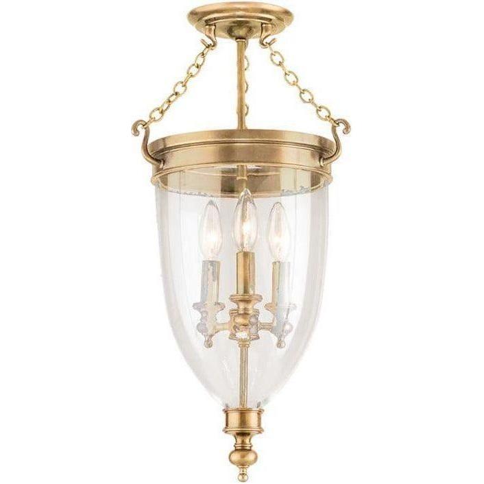 Hudson Valley Lighting - Hanover Semi Flush Mount - 141-AGB | Montreal Lighting & Hardware