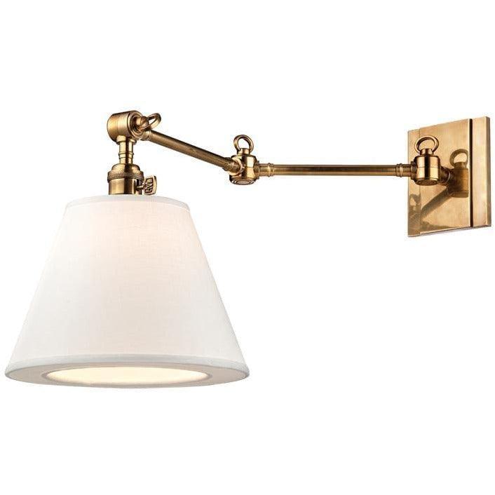 Hudson Valley Lighting - Hillsdale Swing Arm Wall Sconce - 6233-AGB | Montreal Lighting & Hardware