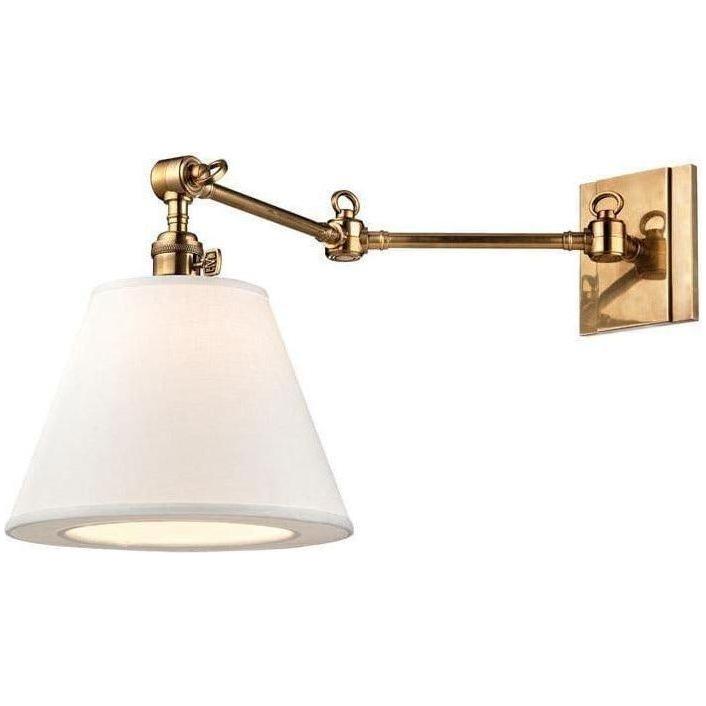 Hudson Valley Lighting - Hillsdale Swing Arm Wall Sconce - 6233-AGB | Montreal Lighting & Hardware