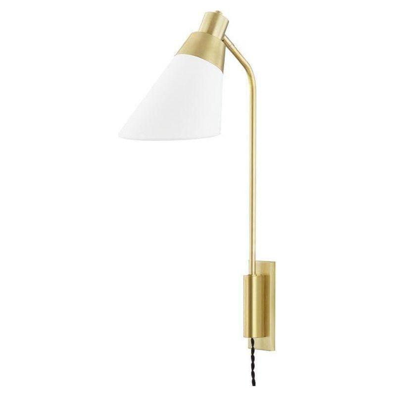 Hudson Valley Lighting - Hooke Wall Sconce With Plug - 5831-AGB | Montreal Lighting & Hardware