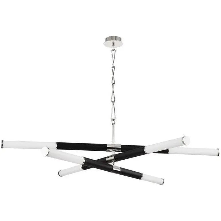 Hudson Valley Lighting - Huntington LED Chandelier - 7066-PN/BK | Montreal Lighting & Hardware
