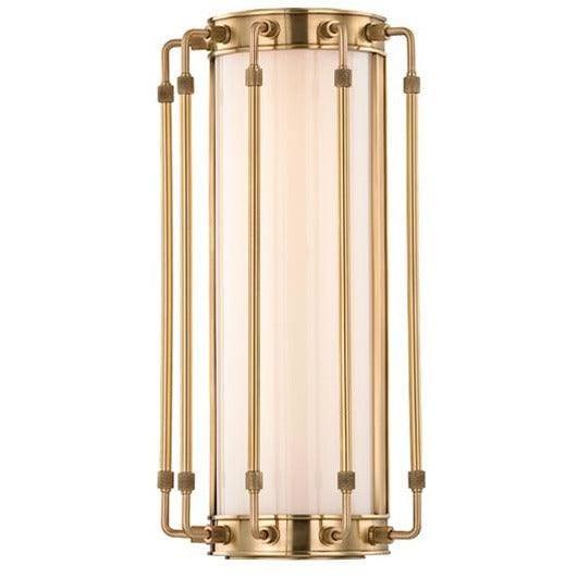 Hudson Valley Lighting - Hyde Park LED Wall Sconce - 9712-AGB | Montreal Lighting & Hardware