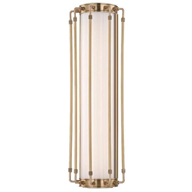 Hudson Valley Lighting - Hyde Park LED Wall Sconce - 9720-AGB | Montreal Lighting & Hardware
