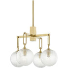 Hudson Valley Lighting - Jewett Chandelier - 7104-AGB | Montreal Lighting & Hardware