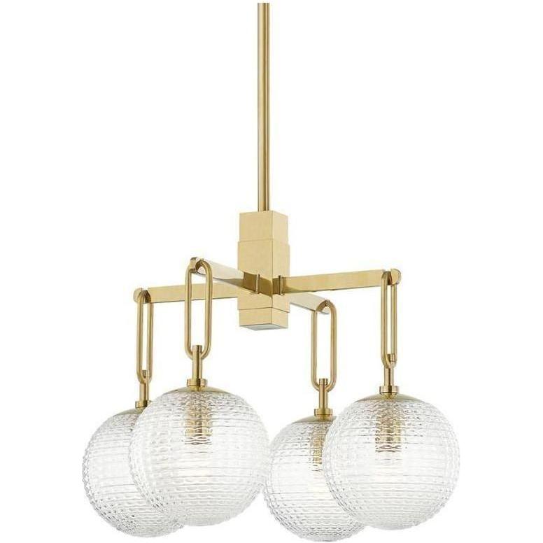 Hudson Valley Lighting - Jewett Chandelier - 7104-AGB | Montreal Lighting & Hardware