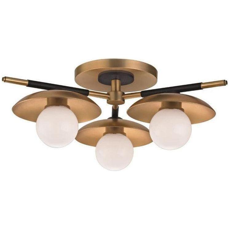 Hudson Valley Lighting - Julien Semi Flush Mount - 9823-AGB | Montreal Lighting & Hardware