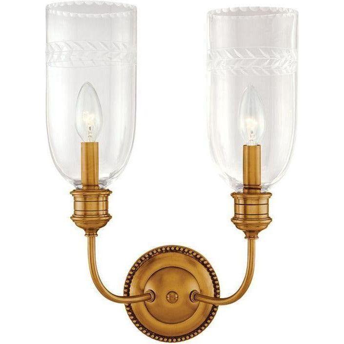 Hudson Valley Lighting - Lafayette Wall Sconce - 292-AGB | Montreal Lighting & Hardware