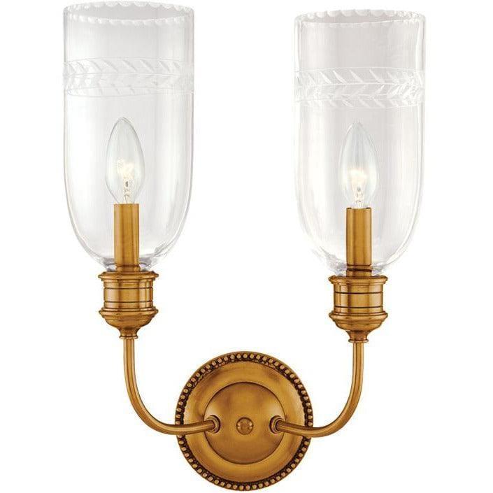 Hudson Valley Lighting - Lafayette Wall Sconce - 292-AGB | Montreal Lighting & Hardware