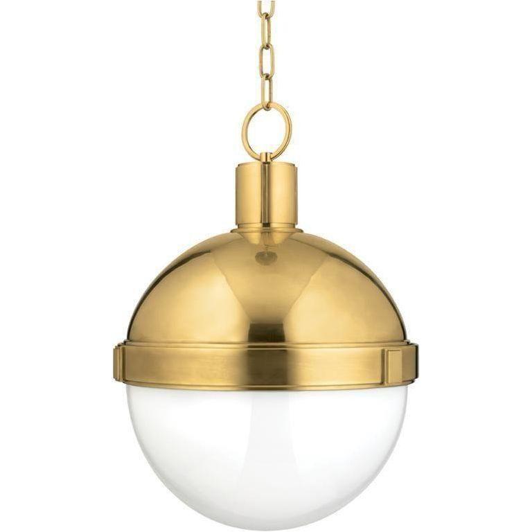 Hudson Valley Lighting - Lambert Pendant - 615-AGB | Montreal Lighting & Hardware
