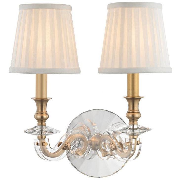 Hudson Valley Lighting - Lapeer Wall Sconce - 1292-AGB | Montreal Lighting & Hardware