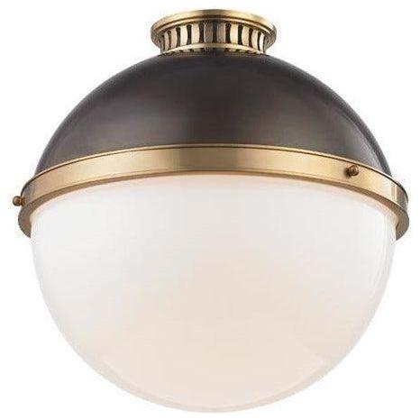 Hudson Valley Lighting - Latham Flush Mount - 4015-ADB | Montreal Lighting & Hardware