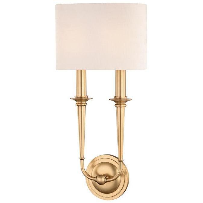 Hudson Valley Lighting - Lourdes Wall Sconce - 1232-AGB | Montreal Lighting & Hardware