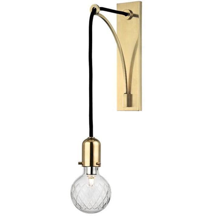Hudson Valley Lighting - Marlow Wall Sconce - 1101-AGB | Montreal Lighting & Hardware