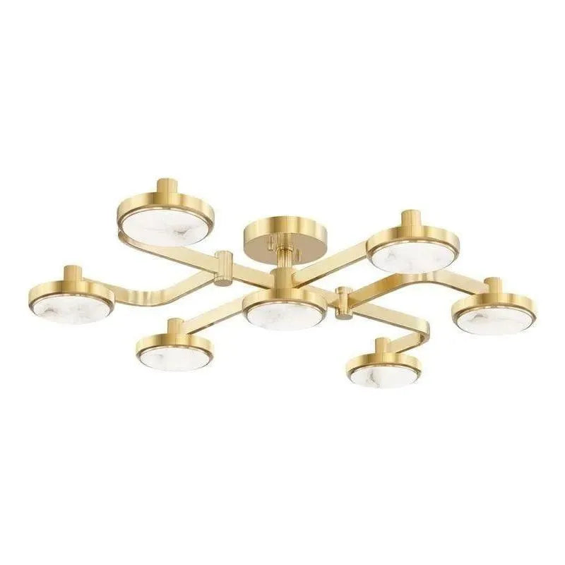 Hudson Valley Lighting - Meander LED Chandelier - 6332-AGB | Montreal Lighting & Hardware