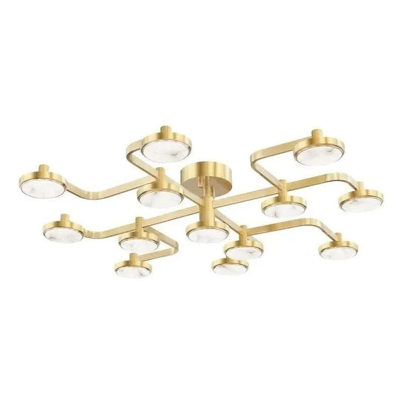Hudson Valley Lighting - Meander LED Chandelier - 6343-AGB | Montreal Lighting & Hardware