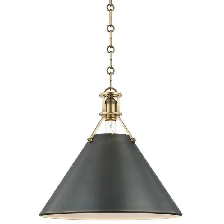 Hudson Valley Lighting - Metal No. 2 Pendant - MDS952-ADB | Montreal Lighting & Hardware