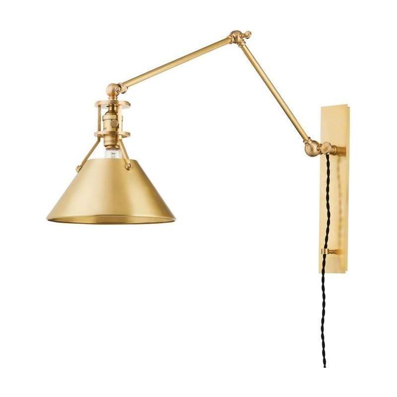 Hudson Valley Lighting - Metal No. 2 Swing Arm Wall Sconce - MDS953-AGB | Montreal Lighting & Hardware