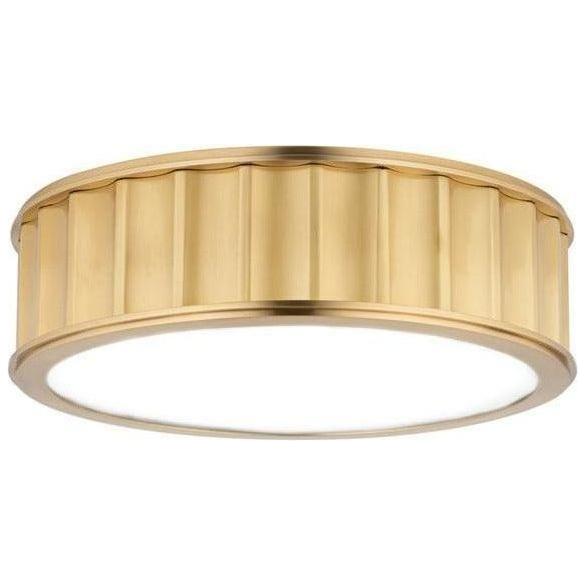 Hudson Valley Lighting - Middlebury Round Flush Mount - 911-AGB | Montreal Lighting & Hardware