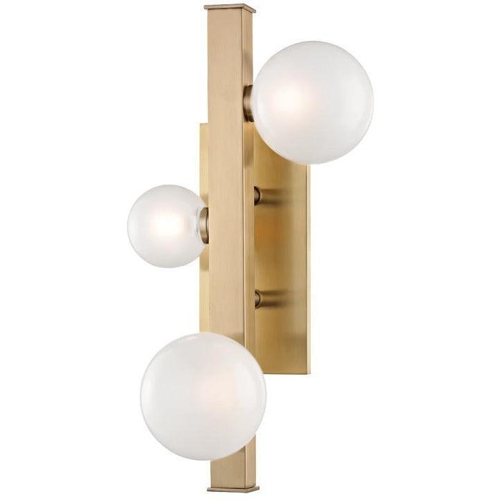 Hudson Valley Lighting - Mini Hinsdale Wall Sconce - 8703-AGB | Montreal Lighting & Hardware