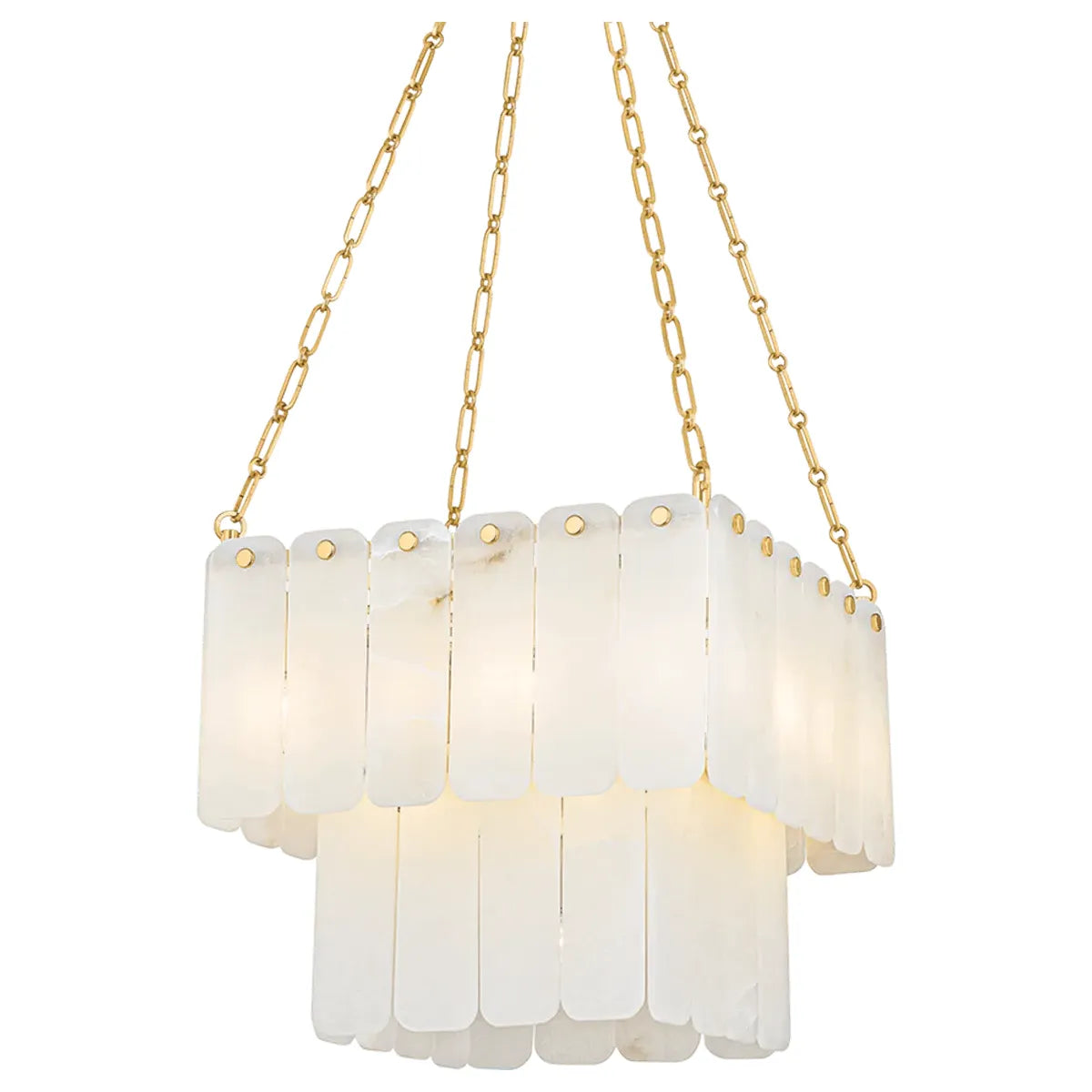 Hudson Valley Lighting - Moissanite Chandelier - 7418-AGB | Montreal Lighting & Hardware