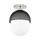 Hudson Valley Lighting - Nyack Semi Flush Mount - 6110-PN/BK | Montreal Lighting & Hardware