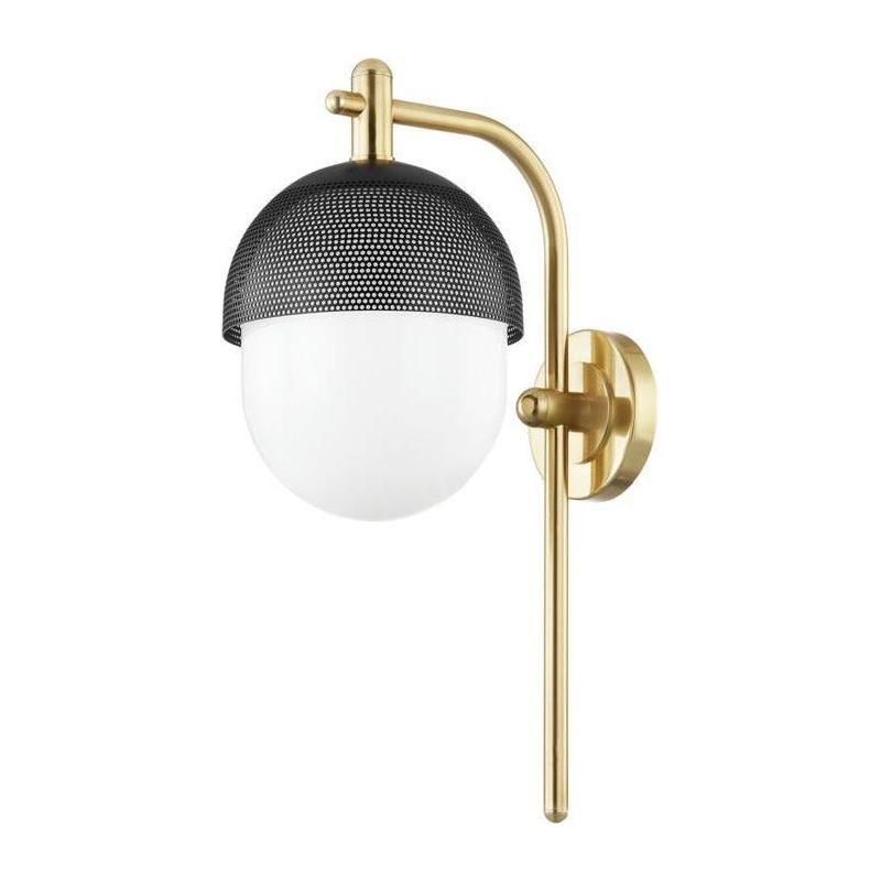 Hudson Valley Lighting - Nyack Wall Sconce - 6100-AGB/BK | Montreal Lighting & Hardware