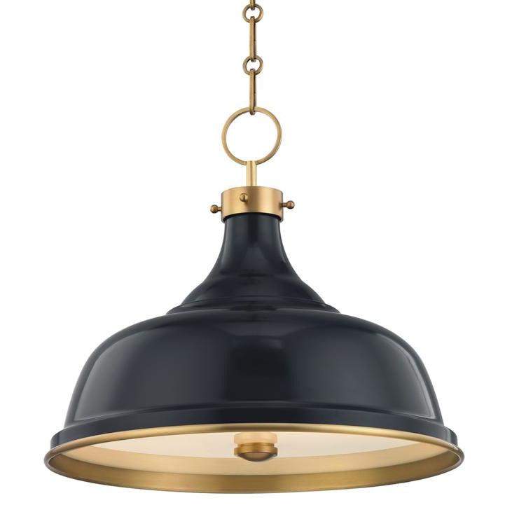 Hudson Valley Lighting - Painted No.1 Pendant - MDS300-AGB/DBL | Montreal Lighting & Hardware